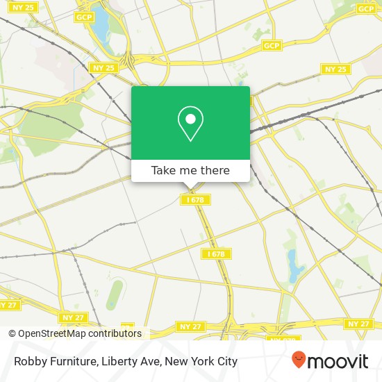 Mapa de Robby Furniture, Liberty Ave