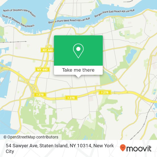 54 Sawyer Ave, Staten Island, NY 10314 map