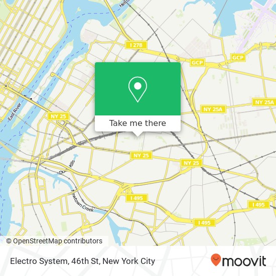 Mapa de Electro System, 46th St