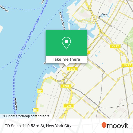 TD Sales, 110 53rd St map