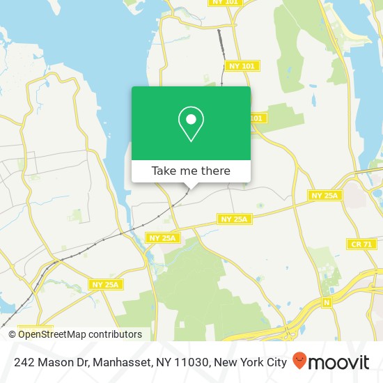 Mapa de 242 Mason Dr, Manhasset, NY 11030