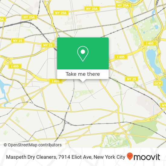 Maspeth Dry Cleaners, 7914 Eliot Ave map