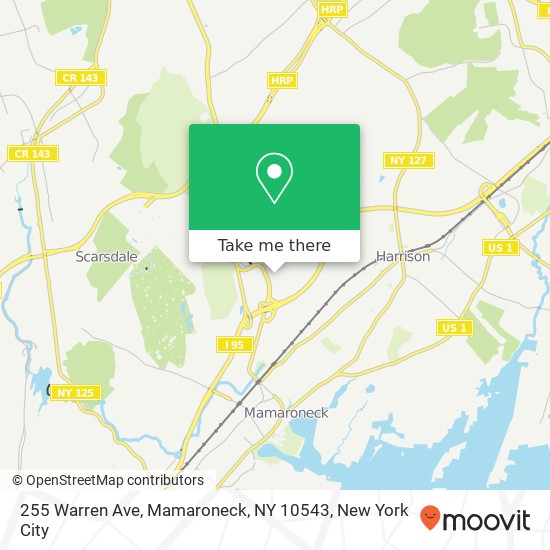255 Warren Ave, Mamaroneck, NY 10543 map