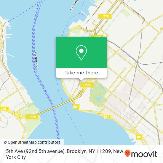 Mapa de 5th Ave (92nd 5th avenue), Brooklyn, NY 11209