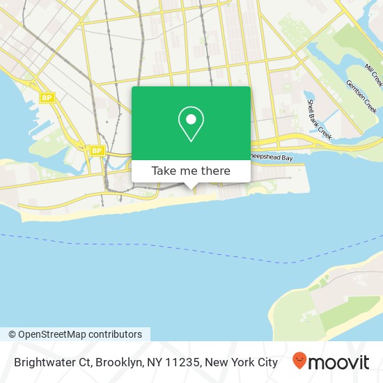 Mapa de Brightwater Ct, Brooklyn, NY 11235