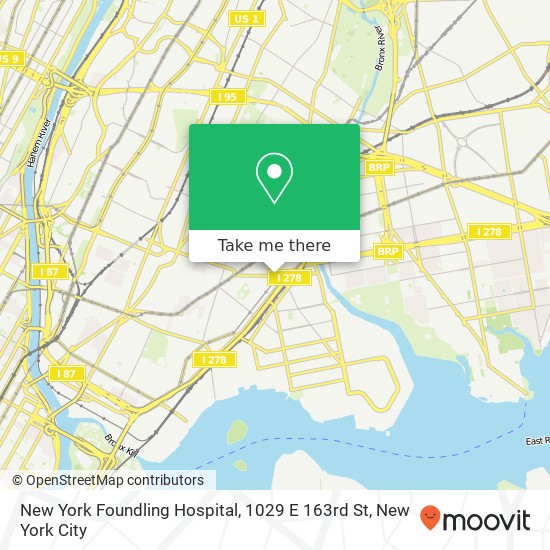 New York Foundling Hospital, 1029 E 163rd St map