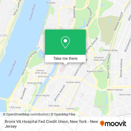 Bronx VA Hospital Fed Credit Union map