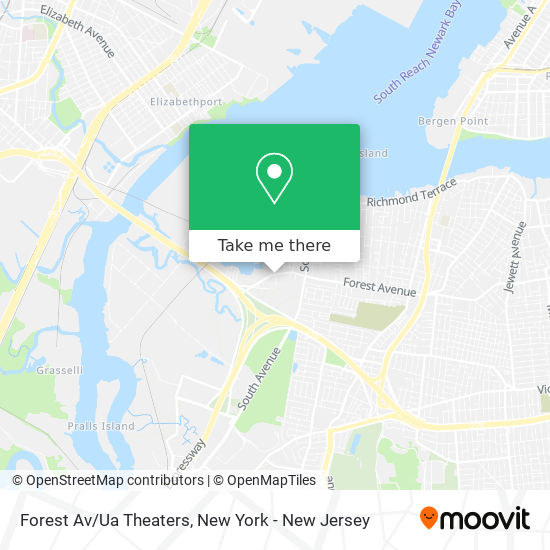 Forest Av/Ua Theaters map