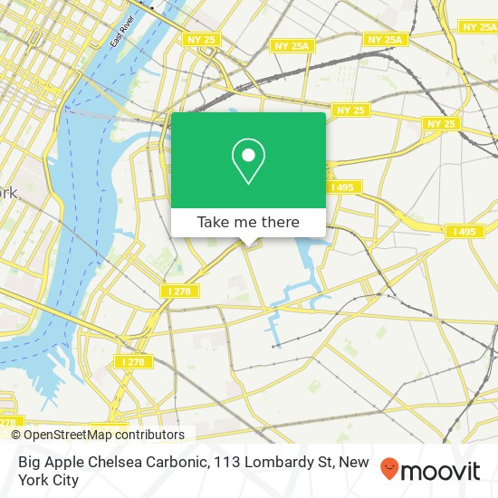 Big Apple Chelsea Carbonic, 113 Lombardy St map