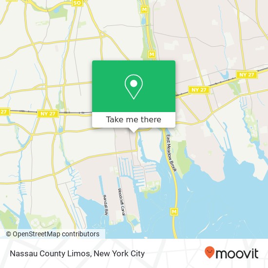 Nassau County Limos map