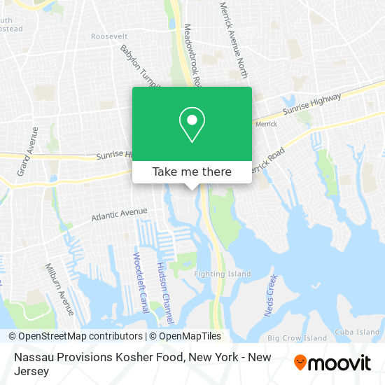 Nassau Provisions Kosher Food map