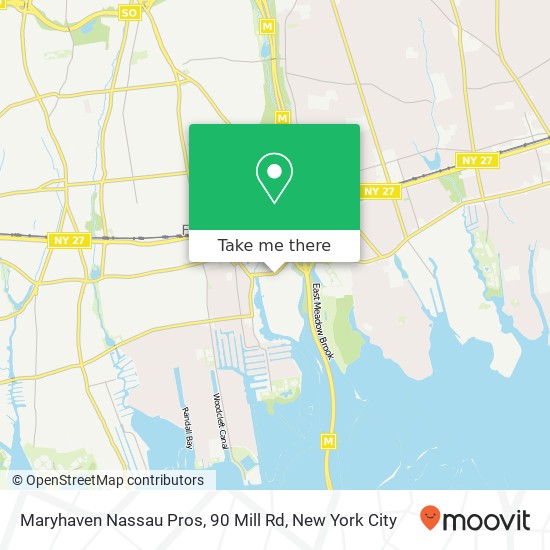 Maryhaven Nassau Pros, 90 Mill Rd map
