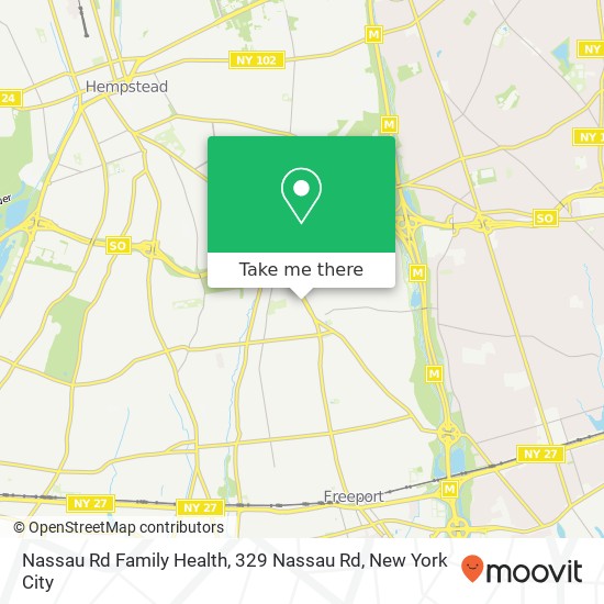 Nassau Rd Family Health, 329 Nassau Rd map