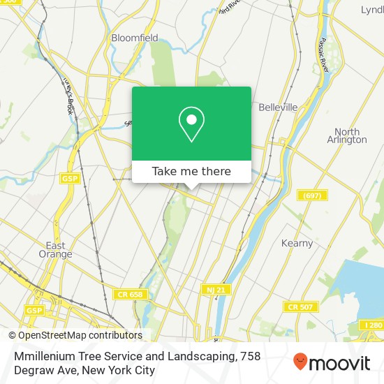Mmillenium Tree Service and Landscaping, 758 Degraw Ave map