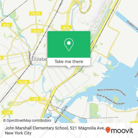 John Marshall Elementary School, 521 Magnolia Ave map
