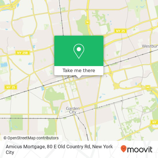 Amicus Mortgage, 80 E Old Country Rd map