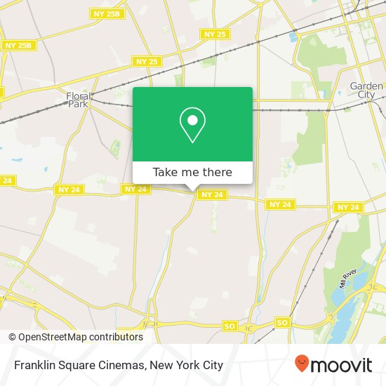 Franklin Square Cinemas map