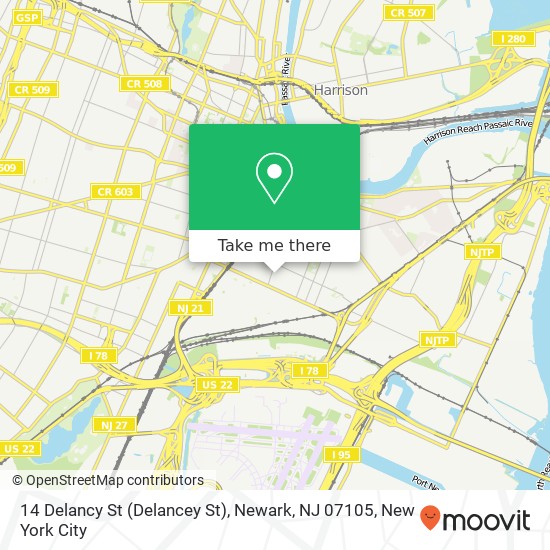 14 Delancy St (Delancey St), Newark, NJ 07105 map