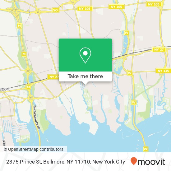 Mapa de 2375 Prince St, Bellmore, NY 11710