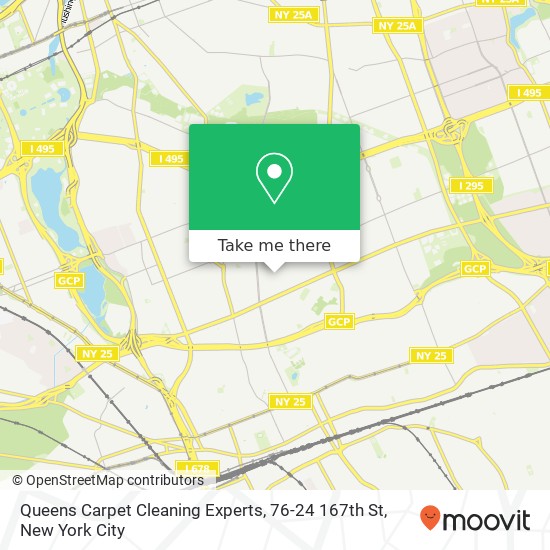 Queens Carpet Cleaning Experts, 76-24 167th St map