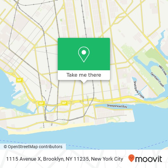 1115 Avenue X, Brooklyn, NY 11235 map