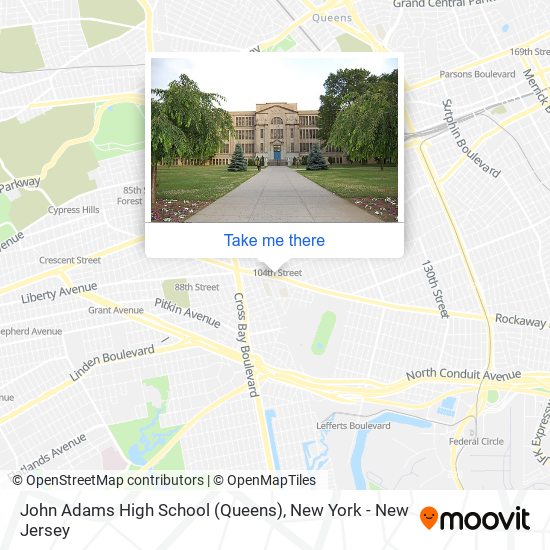 Mapa de John Adams High School (Queens)