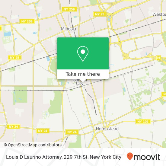 Mapa de Louis D Laurino Attorney, 229 7th St