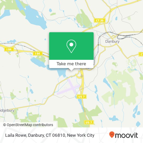 Mapa de Laila Rowe, Danbury, CT 06810