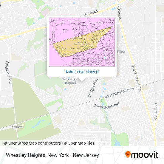 Wheatley Heights map