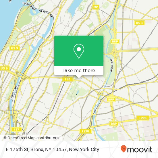 E 176th St, Bronx, NY 10457 map