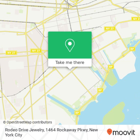 Mapa de Rodeo Drive Jewelry, 1464 Rockaway Pkwy