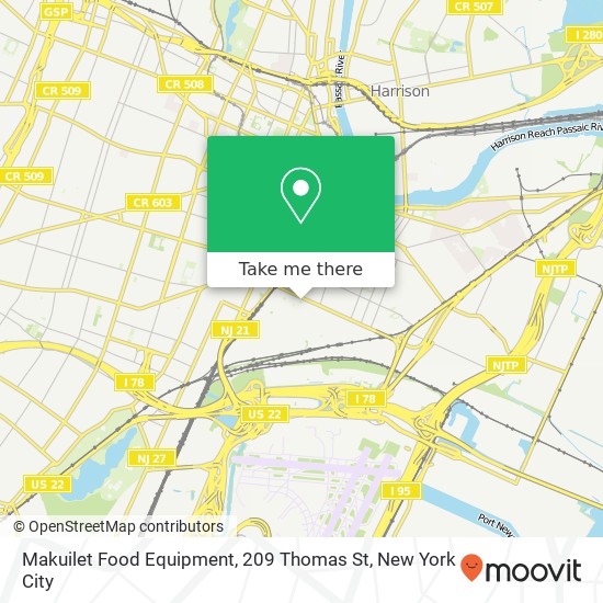 Mapa de Makuilet Food Equipment, 209 Thomas St
