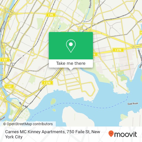 Mapa de Carnes MC Kinney Apartments, 750 Faile St