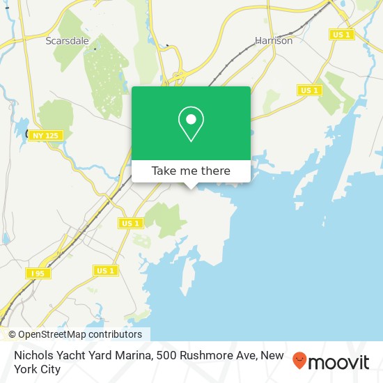 Mapa de Nichols Yacht Yard Marina, 500 Rushmore Ave