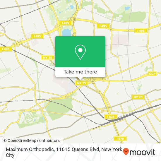 Mapa de Maximum Orthopedic, 11615 Queens Blvd