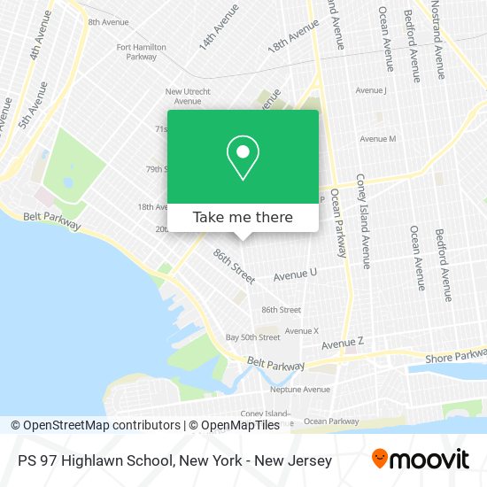 PS 97 Highlawn School map