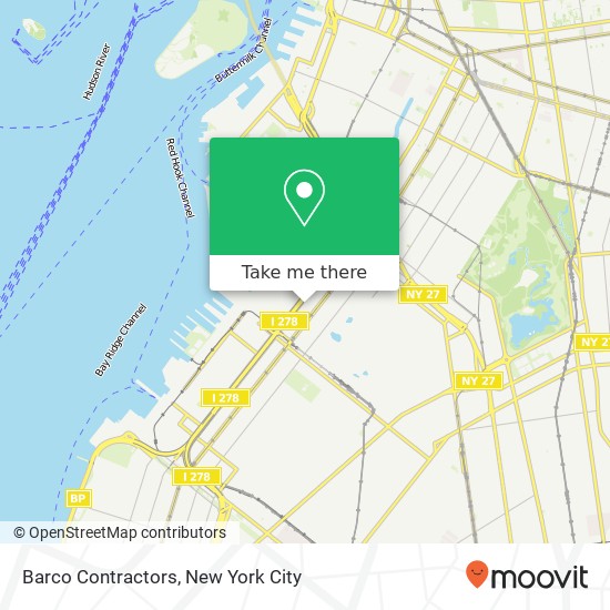 Mapa de Barco Contractors