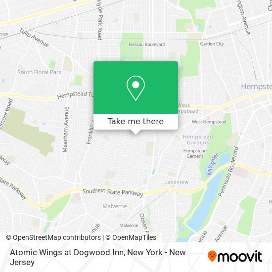 Mapa de Atomic Wings at Dogwood Inn