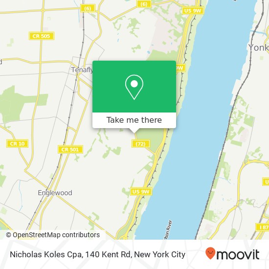 Mapa de Nicholas Koles Cpa, 140 Kent Rd