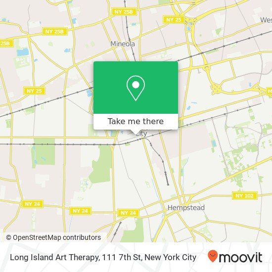 Mapa de Long Island Art Therapy, 111 7th St