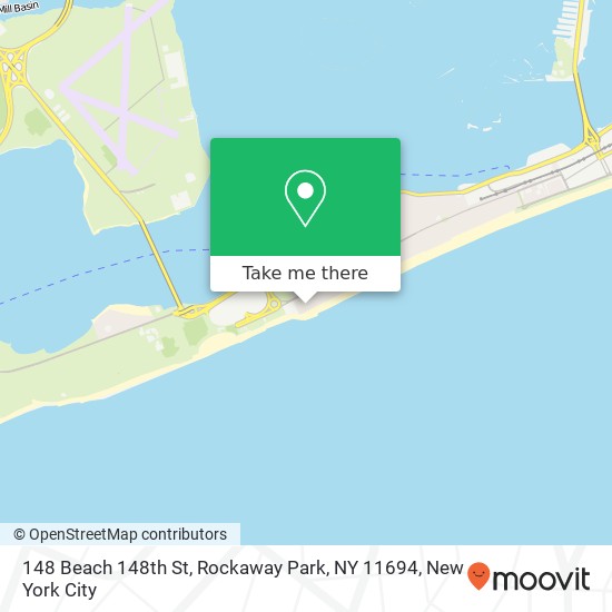 Mapa de 148 Beach 148th St, Rockaway Park, NY 11694
