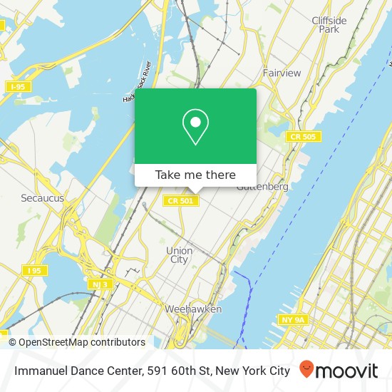 Mapa de Immanuel Dance Center, 591 60th St