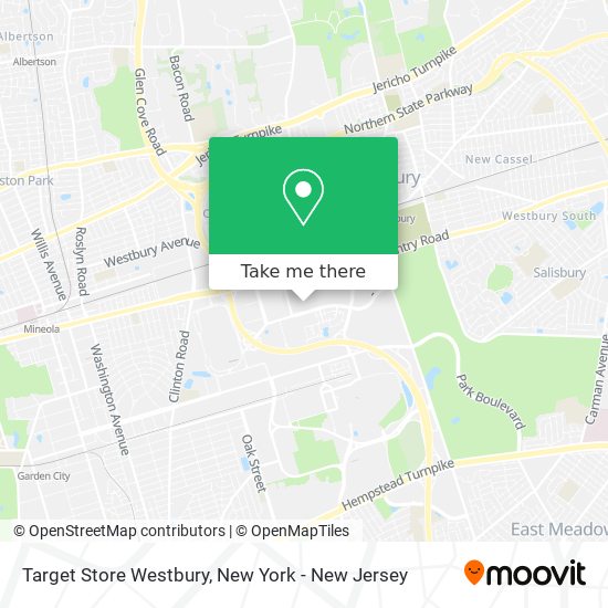 Mapa de Target Store Westbury