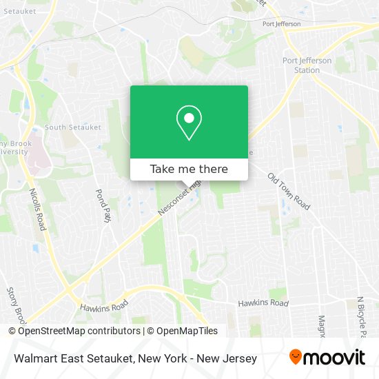 Mapa de Walmart East Setauket