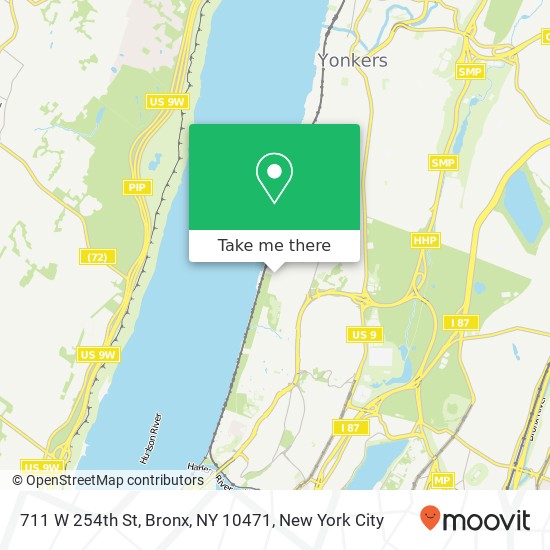 Mapa de 711 W 254th St, Bronx, NY 10471
