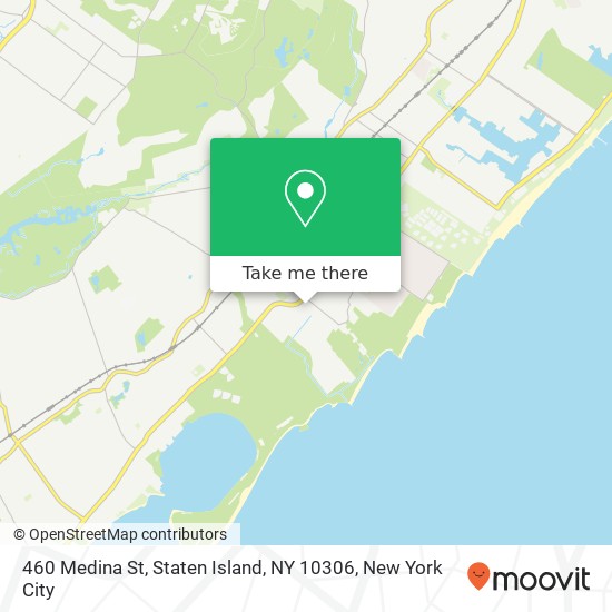 Mapa de 460 Medina St, Staten Island, NY 10306