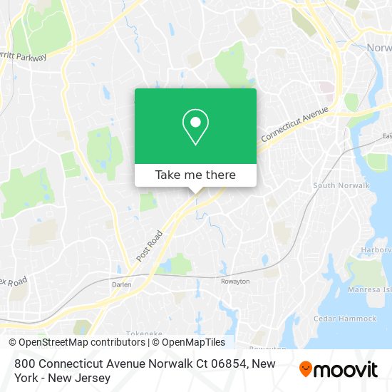 Mapa de 800 Connecticut Avenue Norwalk Ct 06854