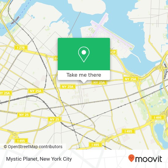 Mystic Planet, Northern Blvd map
