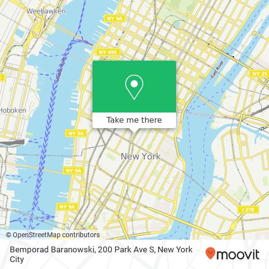 Mapa de Bemporad Baranowski, 200 Park Ave S