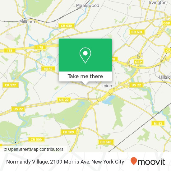 Mapa de Normandy Village, 2109 Morris Ave